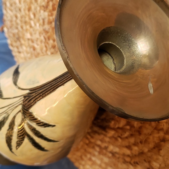 Brass 12in home Decor vase - Picture 3 of 6